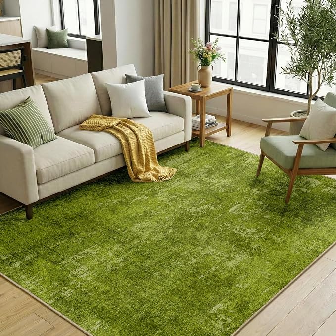RELEANY Washable Area Rugs 5'x7' Non-Slip Modern Abstract Soft by RELEANY