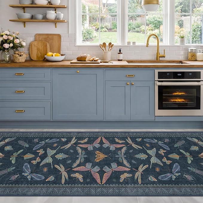 3x10 Vintage Hallway Rug Runner, Washable Non Slip Carpet - Image 3