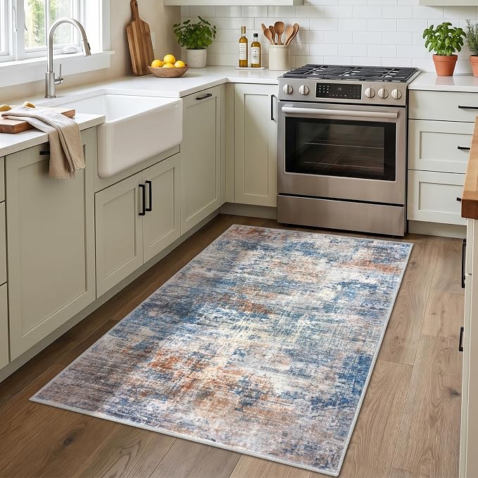 IOHOUZE Abstract Area Rug 3x4 Ft Washable Rugs - Image 2