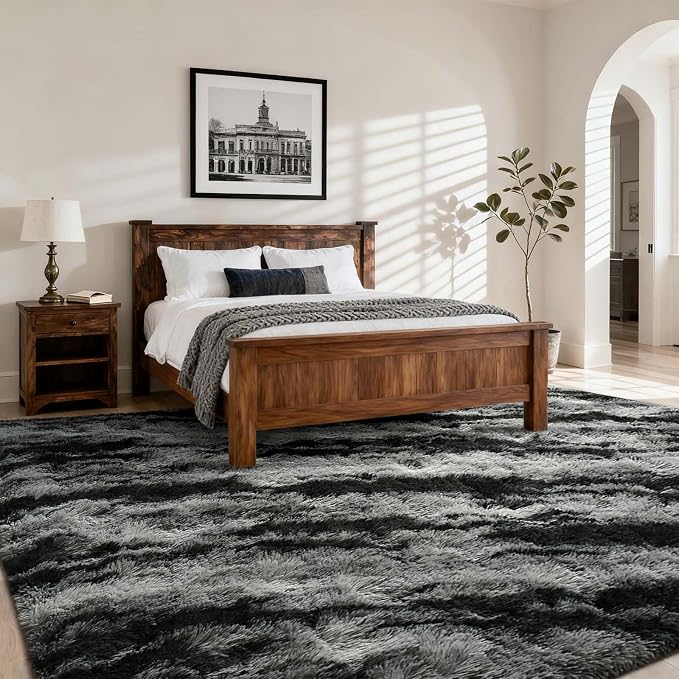 Area Rugs for Living Room, 5x7 Feet Soft Fluffy Shagg Plush Rug High Pile Large - Image 2