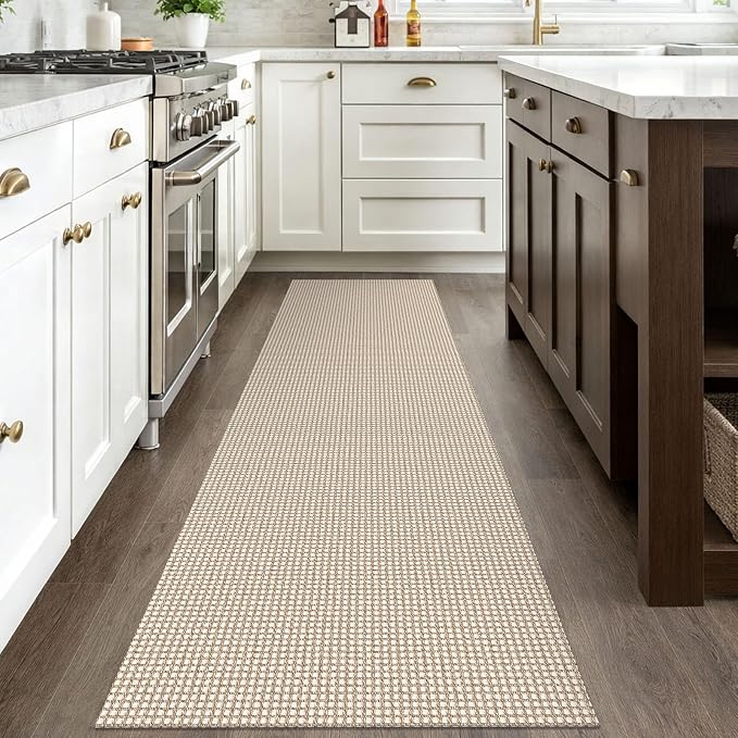 IOHOUZE Washable Runner Rug 2.6x8 Non Slip Rubber Backed Wide Hallway Runner - Image 7