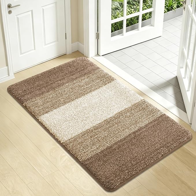 Kitinjoy Indoor Outdoor Door Mat, 34x21 Non-Slip Absorbent Dirt Trapper by Kitinjoy