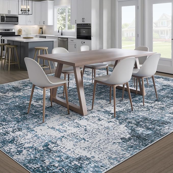 pmtsns Area Rugs 8x10 for Living Room: Washable Rug Modern Abstract Neutral - Image 7