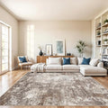 10x10 Square Living Room Area Rug – Washable Non-Slip Modern Large Rug by BYYVOORugsforYourHome