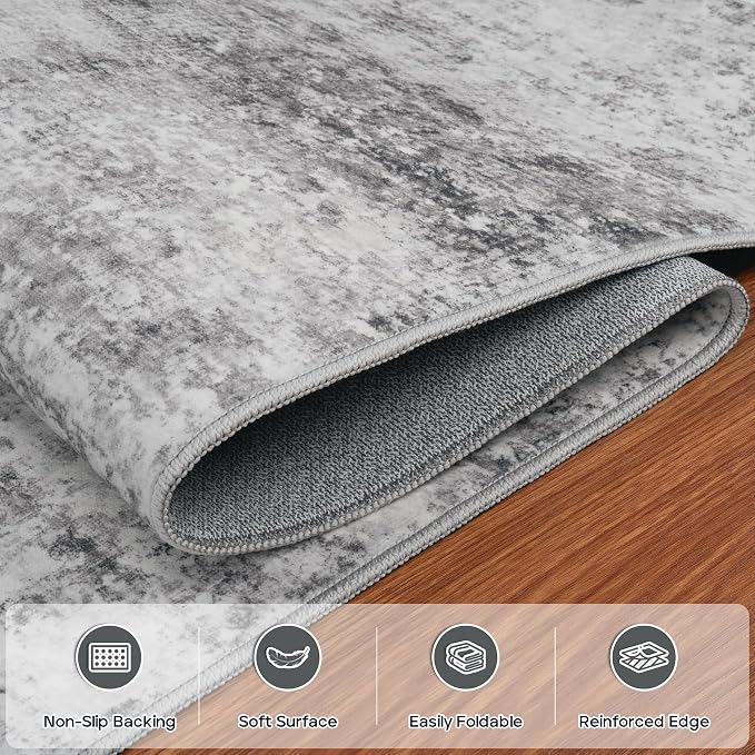 5x7 Area Rugs for Living Room Rug Washable: Modern Rug for Dining Room Bedroom - Image 4