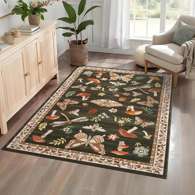 4x6 Rug Non-Slip Washable Carpet - Image 3