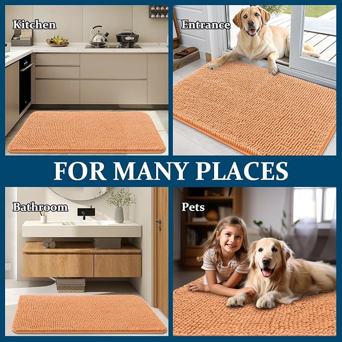 OLANLY Dog Door Mat for Muddy Paws 48x30, Absorbs Moisture and Dirt, Absorbent - Image 8