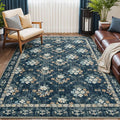 Lessymo Dining Room Rugs for Under Table, 6x9 Washable Area Rug for Living Room by Lessymo