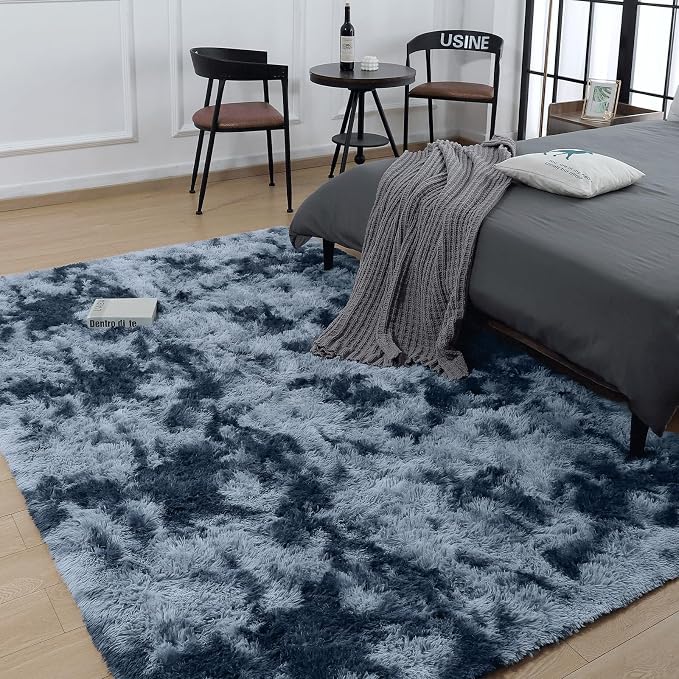 AROGAN Soft Rainbow Area Rugs for Girls Room, Fluffy Girls Bedroom Rugs - Image 4