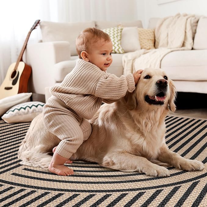 Tangsoo Rainbow Easy Jute Rug 2x5 Runner Rug - Image 8