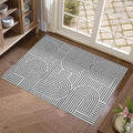 Washable Rug 2x3 Area Rugs for Entryway, Abstract Rug for Bedroom, Soft Rainbow by ROYHOME