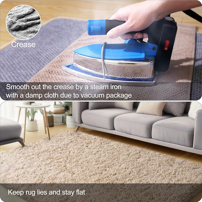 qulint Bedroom Area Rugs 4x6, Fluffy Soft Shag Kids Rug - Image 5