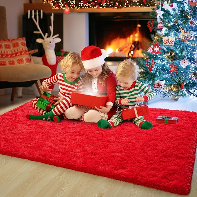 Chicrug Soft Area Rugs for Bedroom Living Room Plush Fluffy Rug 6x9 Feet - Image 9