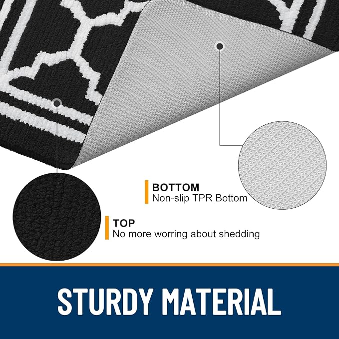 Buganda Large Indoor Door Mat, Dirt-Resistant and Absorbent Doormat, Low - Image 4