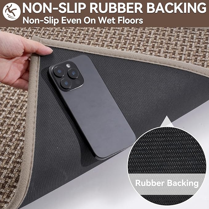 YDKGL Door Mat 24"x35", Dirt Resistant and Absorbent, Non-Slip Rubber Backing - Image 6