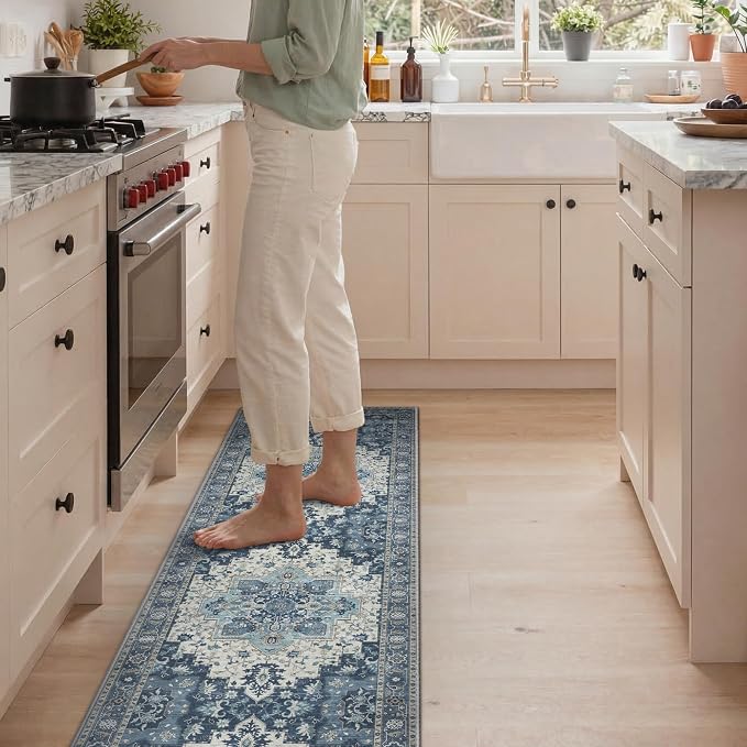 GENIMO Kitchen Rugs Non Slip Washable, Cushioned Standing Mat, Kitchen Runner - Image 7