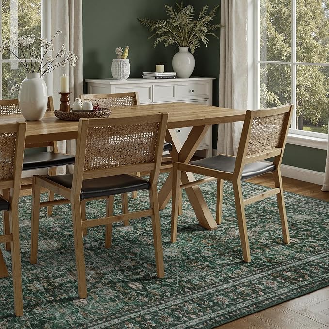 DCX Green 8x10 Rug, Kid & Pet Friendly - Image 3