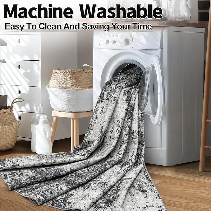 10x14 Area Rugs Living Room Rugs: Large Washable Rug - Image 6
