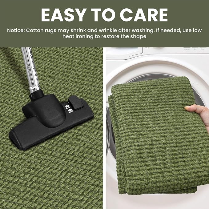 IOHOUZE Washable Runner Rug 2.6x8 Non Slip Rubber Backed Wide Hallway Runner - Image 7