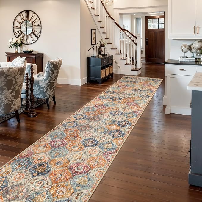 Lahome Moroccan Washable Runner Rug 2x10, Kitchen Runners - Image 7