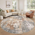 DMOYEST 8ft Round Area Rug Living Room Rugs by DMOYEST