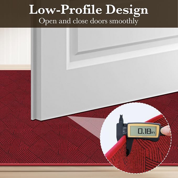 Indoor Door Mat 36"x59" Large, Low-Profile Welcome Front Door Mat Indoor - Image 4