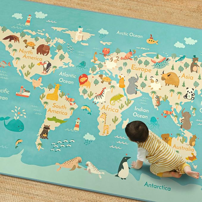 Hazo Haus Washable Large Kids Playroom Rug - Image 9