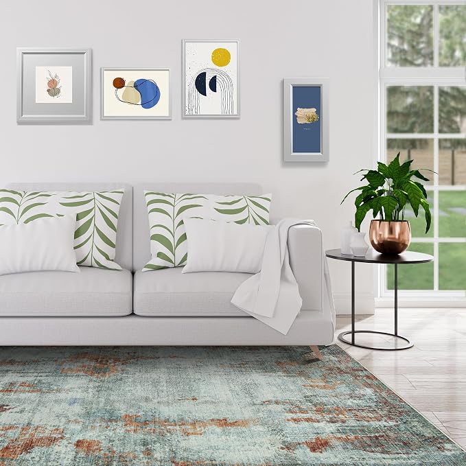 5x7 Area Rugs for Living Room Rug Washable: Modern Rug for Dining Room Bedroom - Image 9