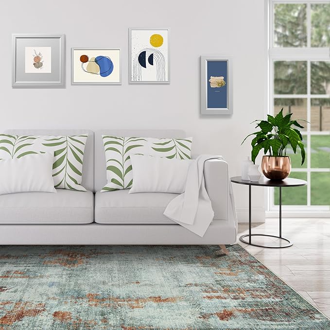 8x10 Area Rugs for Living Room Rug Washable: Modern Large Rug for Dining Room - Image 3