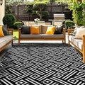 OPPODREAM Outdoor Rug 5x7 Ft, Waterproof Outdoor Plastic Straw Rug by OPPODREAM