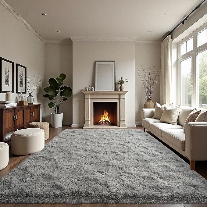 LOCHAS Ultra Soft Indoor Modern Area Rugs Fluffy Living Room Carpets - Image 2