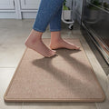 YDKGL Kitchen Rugs Mat Non Slip Washable, Linen-Look 0.3" Thick Soft Cushioned by YDKGL