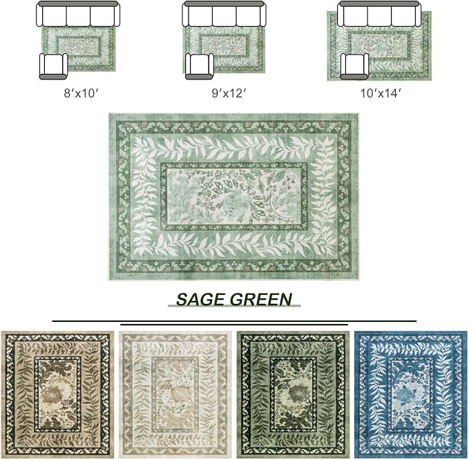 LIANLAM Washable Rug 10x14 Area Rugs - Image 8