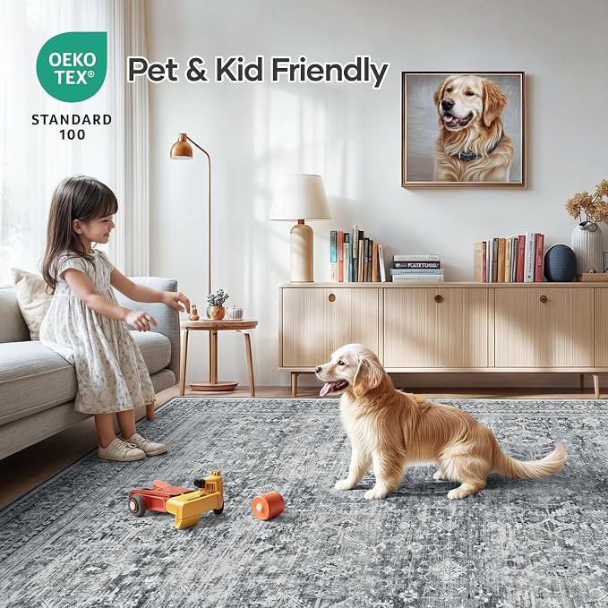 Lofus 10x14 Area Rug for Living Room, Soft Boho Carpets for Bedroom Dining Room - Image 5
