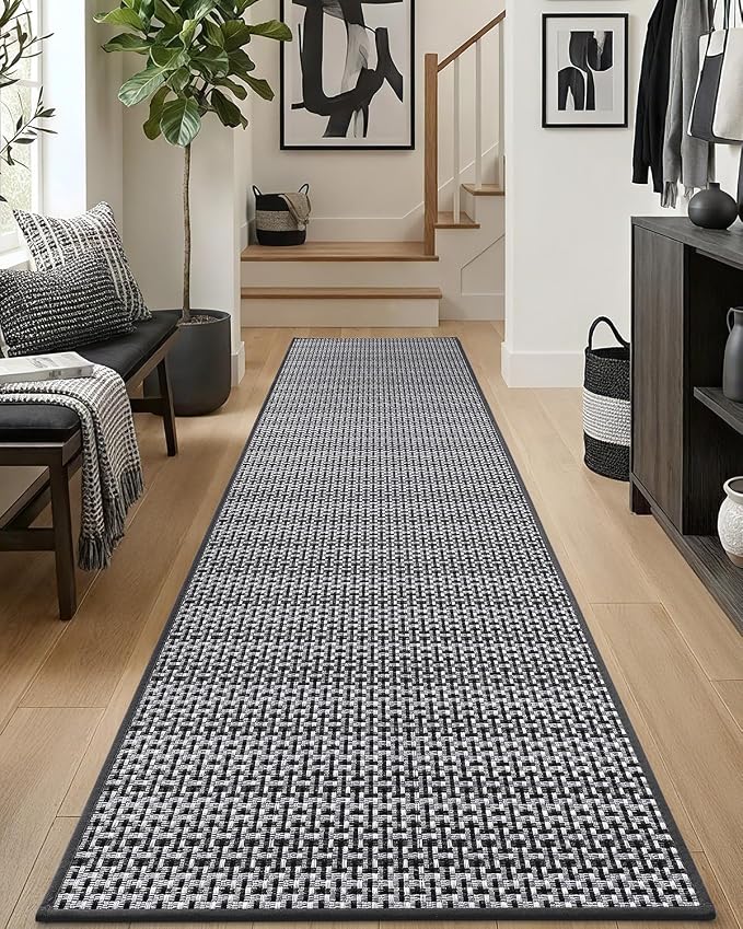 DEXI Hallway Runner Rug 2'4"x8', Non Slip Rubber Backed Runners Carpet - Image 5