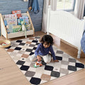 jinchan Macy 3x5 Area Rug for Kids Room Black and White Modern Colorful by JINCHAN