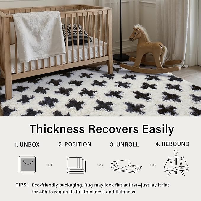PureCozy Modern Rug 8x10 for Living Room - Image 5
