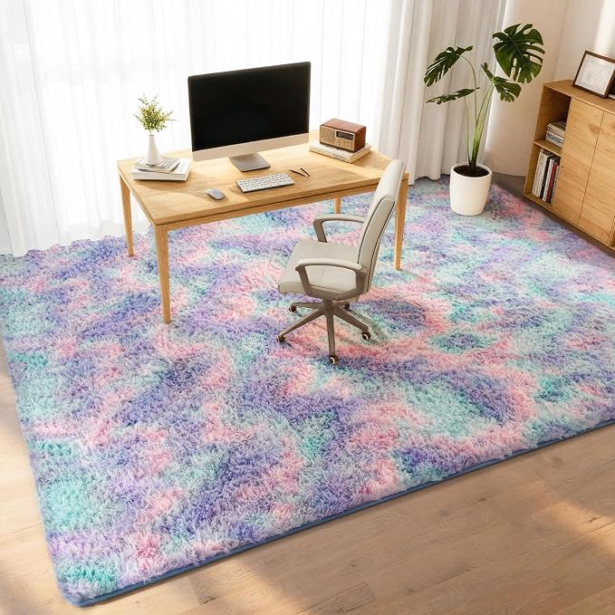 Litanika 8x10 Fluffy Shag Faux Fur Area Rug - Image 3