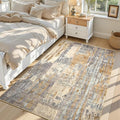 Toneed Abstract Area Rug Modern Washable Rug Soft Non Slip Rug Low Pile by Toneed