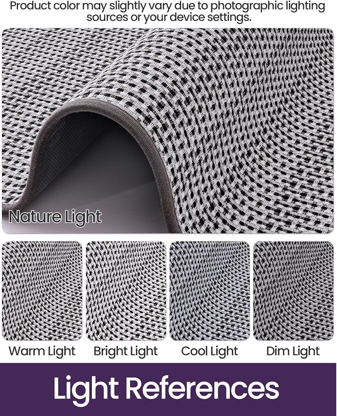 DEXI Ultra Thin Door Mat Indoor Entrance 32x48, Non Slip Rubber Backed Entryway - Image 3
