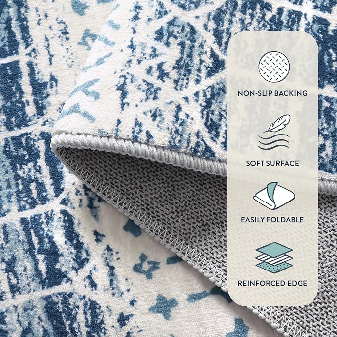 Lahome Runner Rug 2x8 Hallway Rug Runner Washable Non-Slip Kitchen Carpet - Image 6