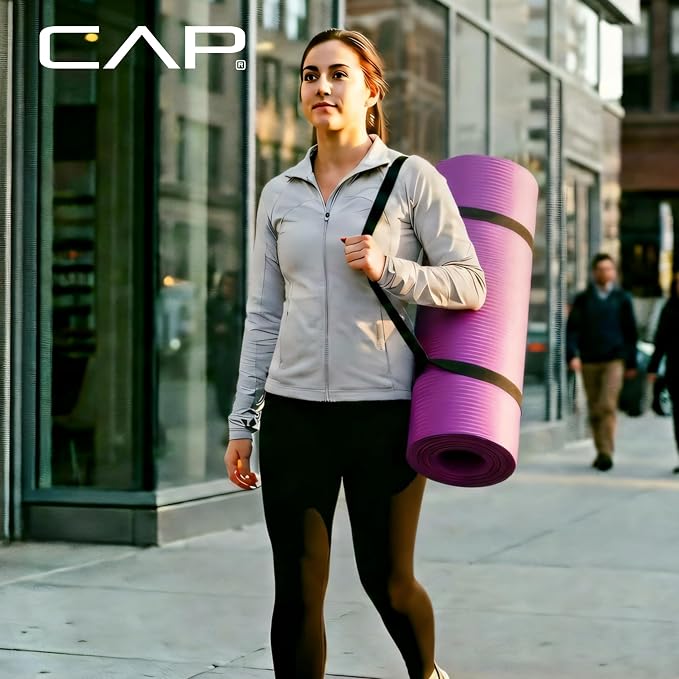 CAP Barbell 1-Inch High Density Exercise Yoga Mat - Image 6