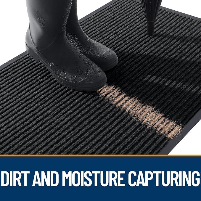 OLANLY Front Door Mat Indoor Outdoor Entrance, Waterproof Heavy Duty Doormat - Image 5
