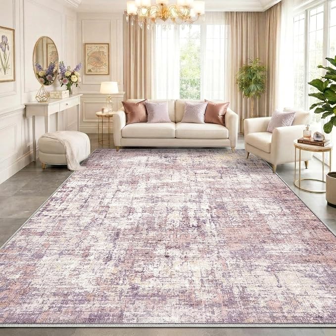8x10 Area Rugs Washable Living Room Rug-No Slip Soft Carpets Modern Abstract - Image 7