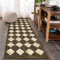 Lahome Zelie Washable Kitchen Runner Rug 2x6, Moroccan Trellis Non Skid Low by Lahome