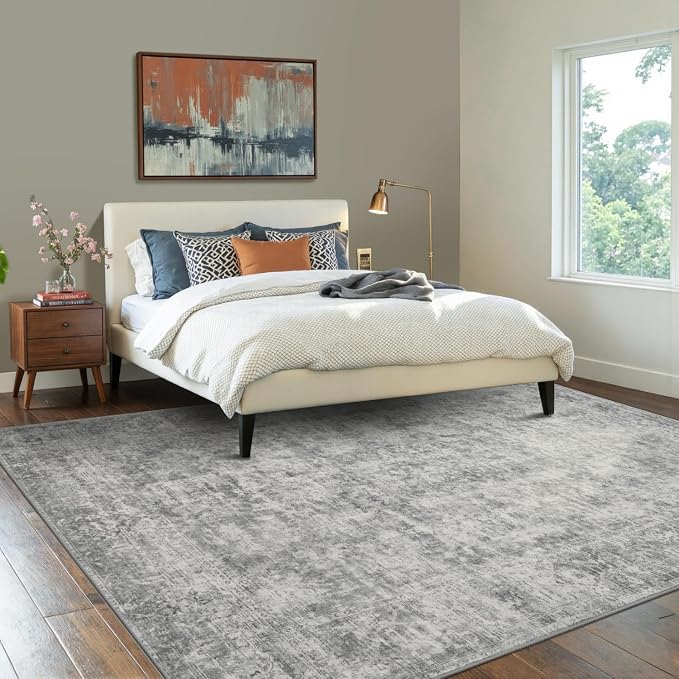 Rugxara 6x9 Area Rugs for Living Room Bedroom, Large Washable Rug, Non Slip & - Image 2