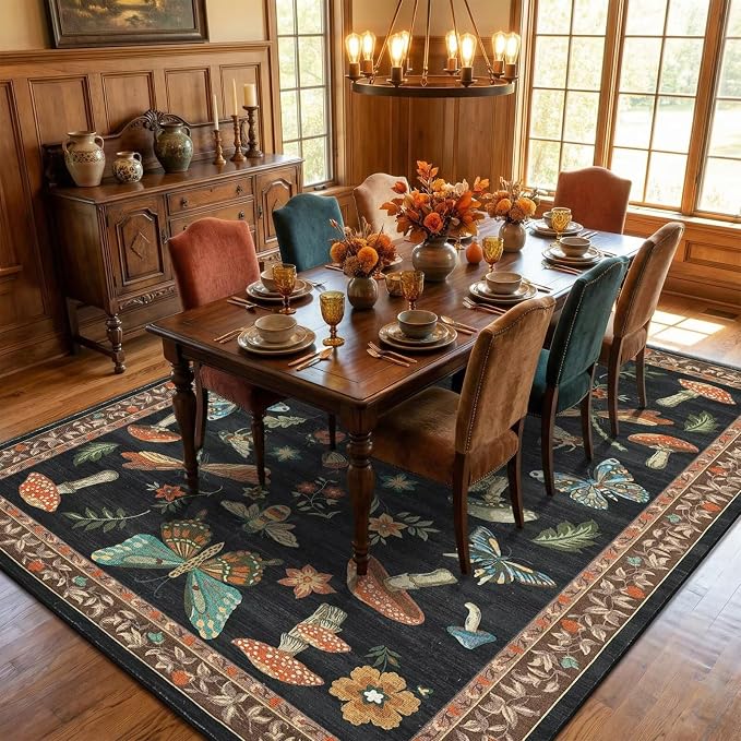 ROYHOME Mushroom 9x12 Area Rugs - Image 3