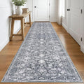KILOCOCO Runner for Hallway 3x16 Runner Rug Printed Vintage Floral Washable Rug by Kilococo