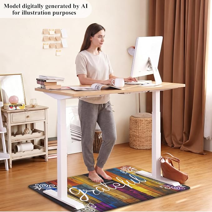 HEBE Anti Fatigue Kitchen Rugs Set of 2, Non Slip Cushioned Kitchen Mats - Image 8