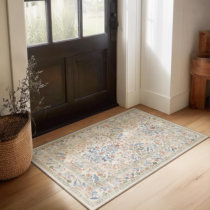 Machine Washable 2x3 Rugs for Entryway: Door Mat Indoor Entrance Small Area Rug - Image 6